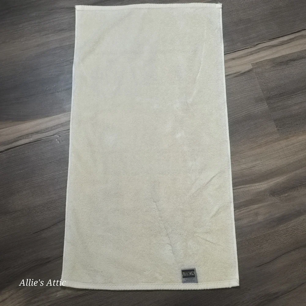 Vintage Cat Hand Towel 80s‎ 90s Kitty Grannycore Cottagecore Terrycloth 30x16